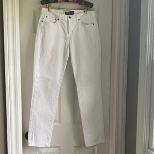 Lucky Brand Women's White Straight Leg Jeans